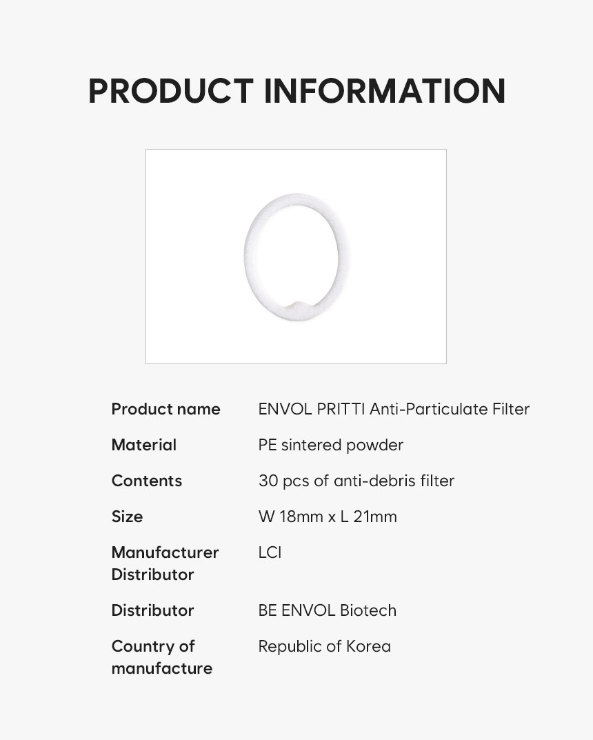 Foreign matter prevention filter 30ea